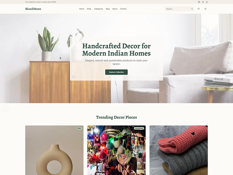 Skandi Home Decor E-commerce Platform - Image 1