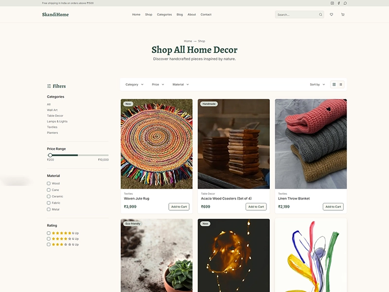 Skandi Home Decor E-commerce Platform - Image 5